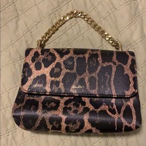 Aldo cheetah print purse
